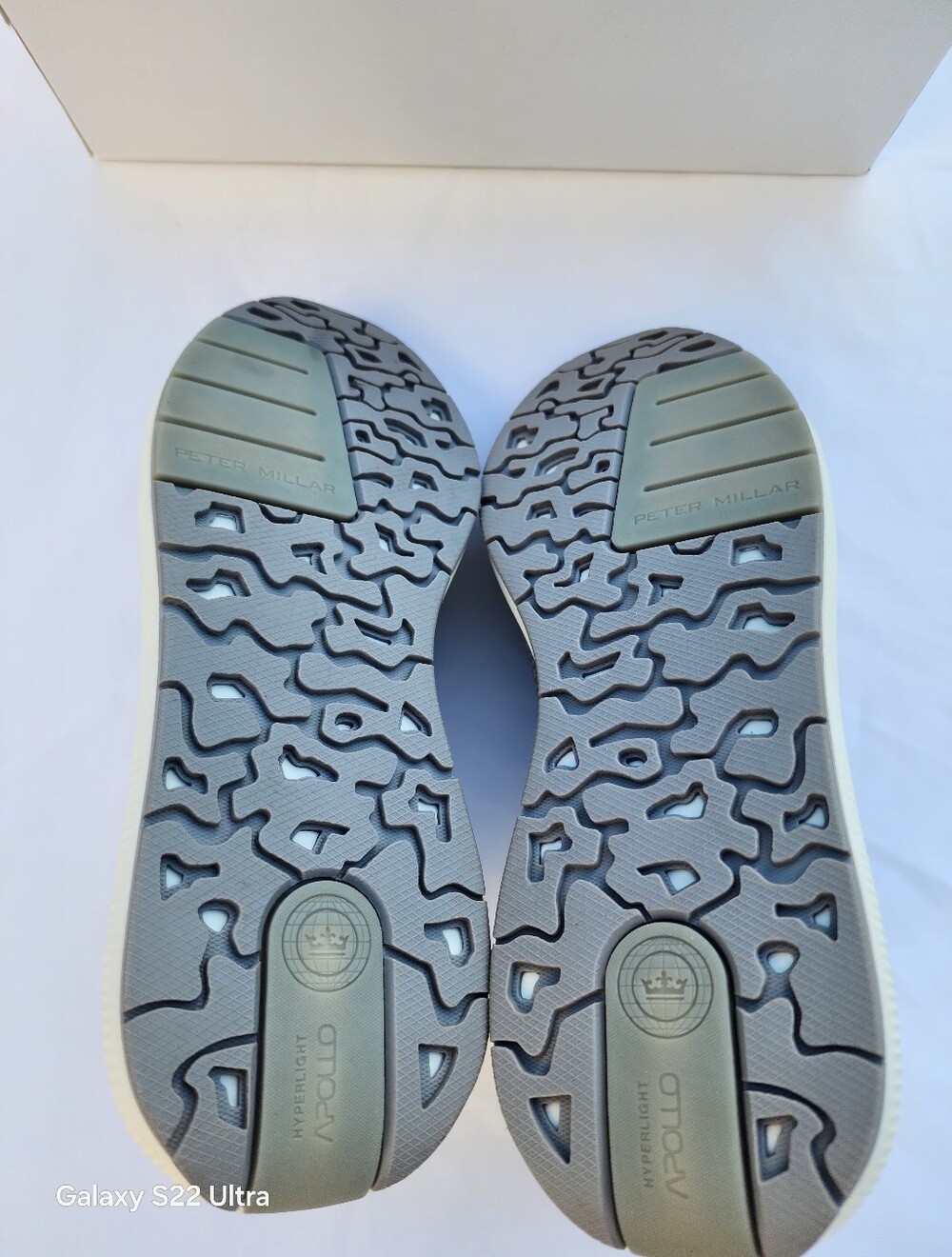 Peter Millar Hyperlight Apollo Gray Knit Slip On Sneakers Mens Size US 8.5 - Picture 10 of 13